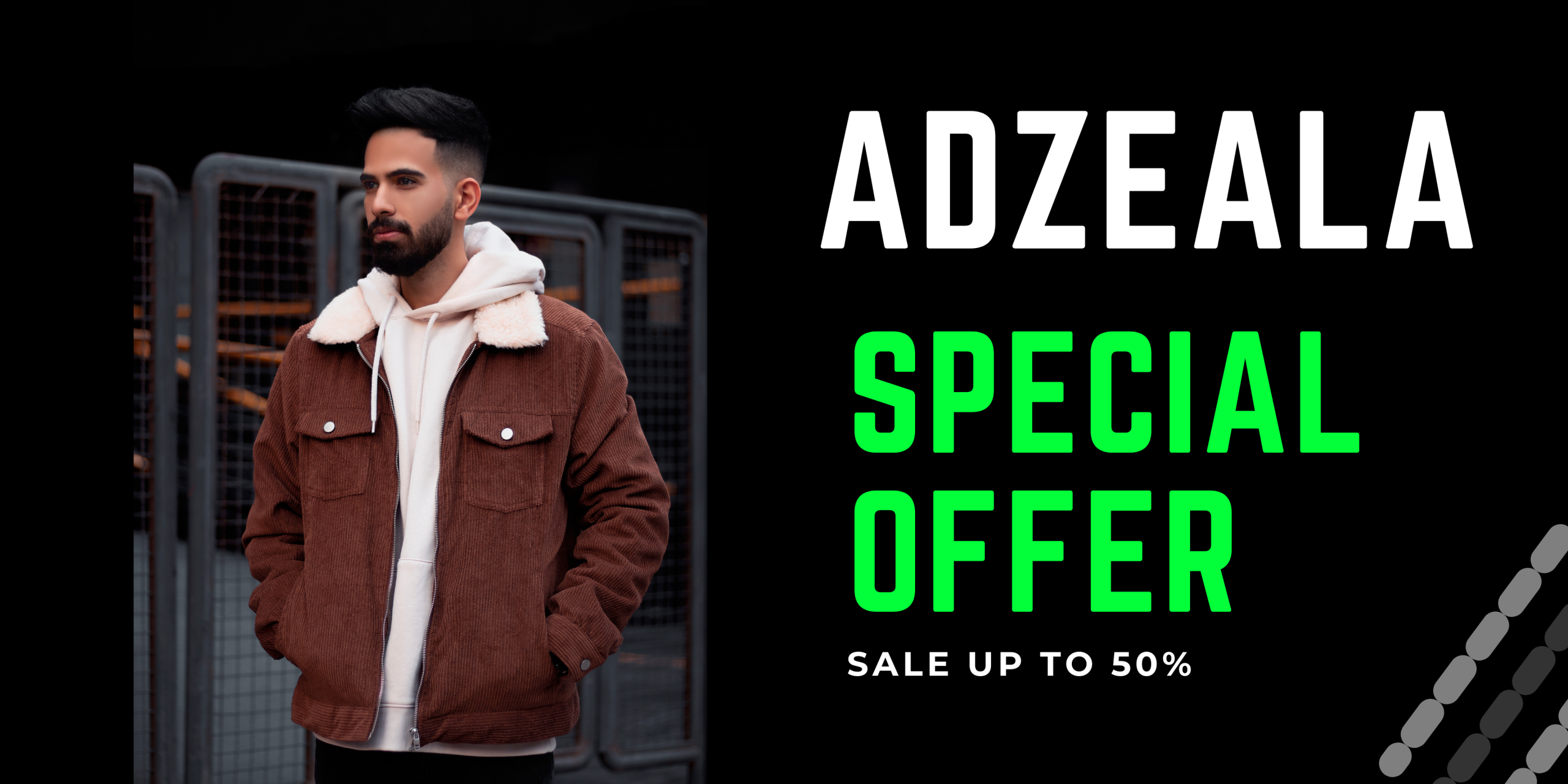 Grey Minimalist Special Offer Banner Landscape